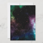 銀河系バースデーパーティティーン14コズミック宇宙テーマ 招待状 (裏面)