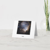 銀河系パーソナライズされたのお礼状カード サンキューカード (裏面)