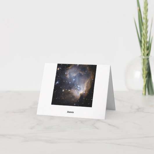 銀河系パーソナライズされたのお礼状カード サンキューカード (裏面)