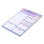 銀河系パーソナライズされた計画今日の毎日プランナー ノートパッド (アングル)