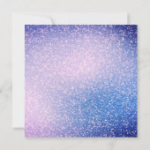 銀河系パープルスパークルパーティの招待状 招待状 (裏面)