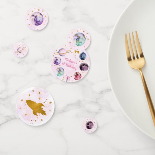 銀河系ピンク金ゴールド外部空間誕生日 コンフェッティ (グループ)