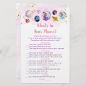 銀河系ピンク金ゴールド宇宙あなたの電話ゲームの内容 (正面/裏面)