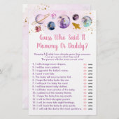 銀河系ピンク金ゴールド宇宙誰がゲームを言ったか推測 (正面/裏面)