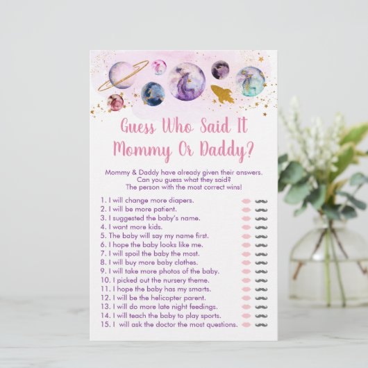 銀河系ピンク金ゴールド宇宙誰がゲームを言ったか推測 (スタンド正面)