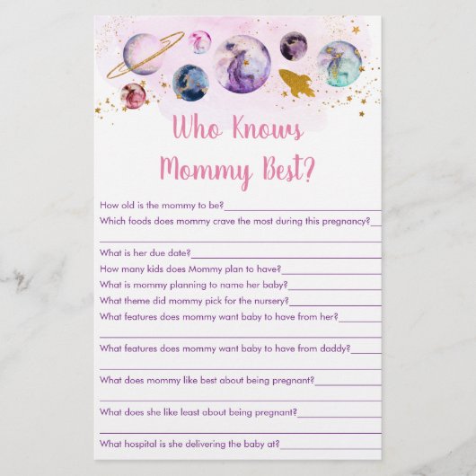 銀河系ピンク金ゴールド宇宙誰がママのゲームを知っ最高のている (正面)