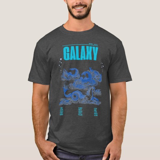 銀河系ファンタジーシークリーズアートティー Tシャツ (正面)