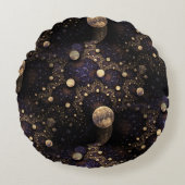 銀河系フラクタル ラウンドクッション (正面)