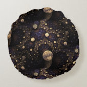 銀河系フラクタル ラウンドクッション (裏面)