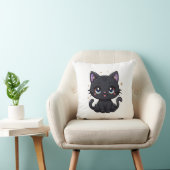 銀河系ブラックキャットかわいいシナ子猫クッション クッション (椅子)