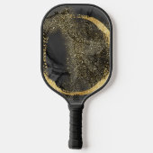 銀河系ブラック金ゴールドピックボールパドル ピックルボールラケット (裏面)