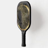 銀河系ブラック金ゴールドピックボールパドル ピックルボールラケット (左)