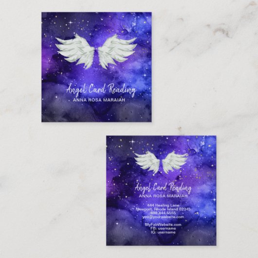 *~*銀河系ブルーコスモスターズエンジェルウィングユニバース  スクエア名刺 (正面/裏面)