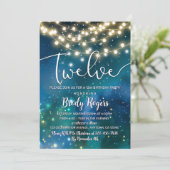 銀河系ブルースターズストリングライツボーイズ12誕生日 招待状 (スタンド正面)