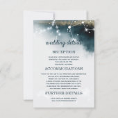 銀河系ブルー結婚ズ詳細宿泊施設 招待状 (正面)