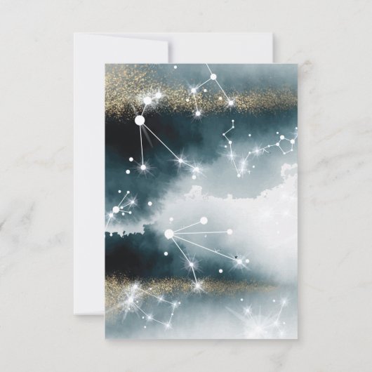 銀河系ブルー結婚ズ詳細宿泊施設 招待状 (裏面)