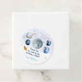 銀河系ブルー金ゴールド宇宙誕生日 フェイバータグ (インサイチュ)