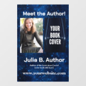 銀河系ブルーSci-Fi作家イベントブックの署名 ウィンドウサイン (シート)