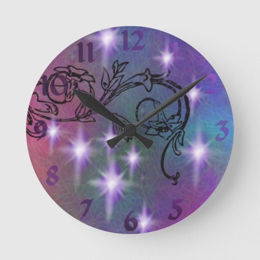 銀河系プリントウォールクロック ラウンド壁時計 (正面)