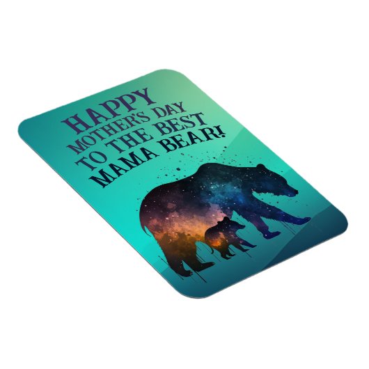 銀河系プリントマママベアカスタマイズ可能な母の日 マグネット (右側)