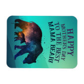 銀河系プリントマママベアカスタマイズ可能な母の日 マグネット (横)