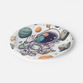 銀河系プレートセット – おもしろい外部空間デザイン ペーパープレート (アングル)