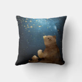 銀河系ベアームーン&スターズグリッターカウモノグラムのィー クッション (裏面)