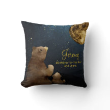 銀河系ベアームーン&スターズグリッターカウモノグラムのィー