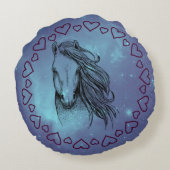 銀河系ホース&ハート ラウンドクッション (裏面)