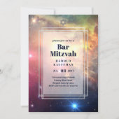 銀河系ボーイズバーミトバ宇宙ブルー招待状 招待状 (正面)