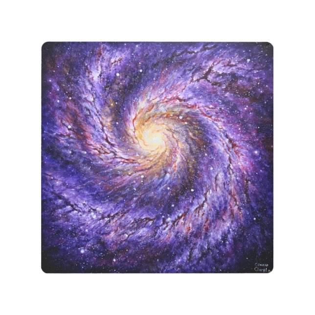 銀河系ポスター  メタルプリント (正面)