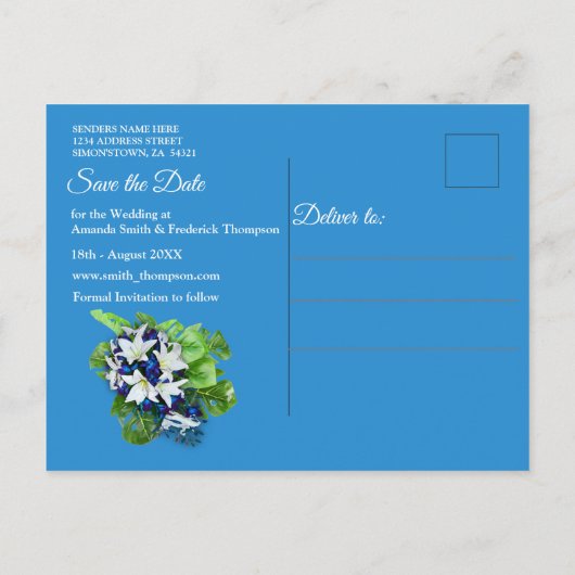 銀河系ポータル日付の保存 案内ポストカード (裏面)