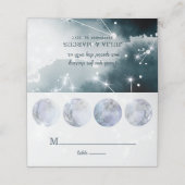 銀河系ムーンブルー金ゴールドスター結婚ズ プレイスカード (外部開封)