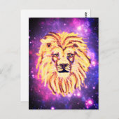 銀河系ライオンズザスターズ宇宙おもしろいファミリーキッズ ポストカード (正面/裏面)