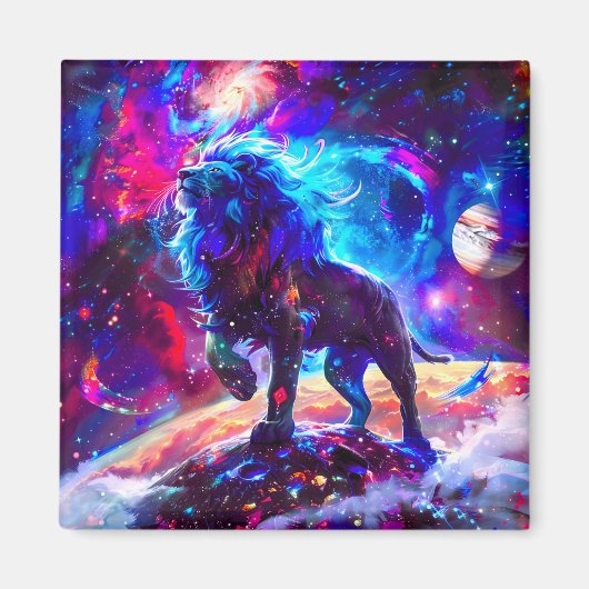 銀河系ライオンブルー マグネット (正面)