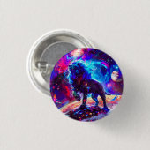 銀河系ライオンブルー 缶バッジ (正面&裏面)