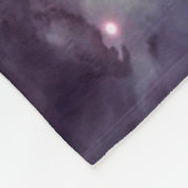 銀河系ライオン顔アート壁紙 フリースブランケット (角)