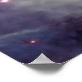 銀河系ライオン顔アート壁紙 ポスター (角)