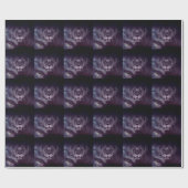 銀河系ライオン顔アート壁紙 ラッピングペーパー (フラット)