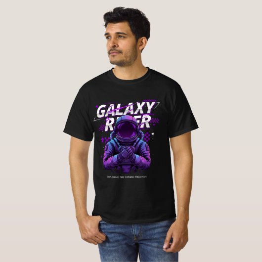 銀河系ライダーサイバーパンク宇宙飛行士 Tシャツ (正面フル)