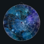 銀河系ラバーズスターリー宇宙ブルースカイホワイトスパークルズ ダーツボード<br><div class="desc">銀河系とは、星、ガス雲、惑星、宇宙塵、暗黒物質、エネルギーの集まりで、多かれ少なかれ定義された構造で重力的に結合している。あなたもしは星占いと天文学が好きで、このデザインが好き。</div>