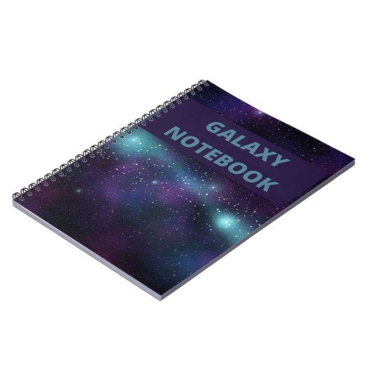銀河系ラバーズスター宇宙ブルー ノートブック (左側)