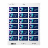 銀河系レトロ宇宙飛行士の爆弾ポップシクル ラベル (フルシート)