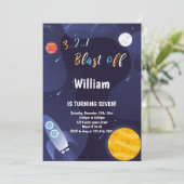 銀河系ロケットテーマ 子供へ 招待状 (スタンド正面)