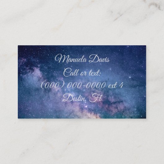 銀河系人魚 名刺 (裏面)