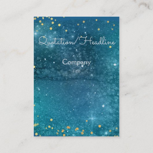 銀河系内のUFO芸術的 名刺 (裏面)