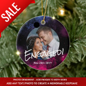 銀河系写真クリスマスデコミニマルレーションモダン セラミックオーナメント