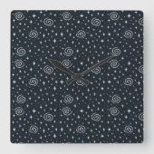 銀河系型 スクエア壁時計 (正面)