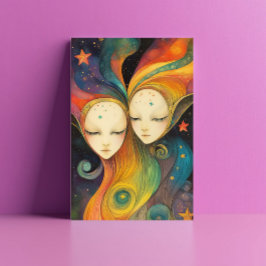 銀河系外エネルギー生命体 光の存在 星 ポストカード