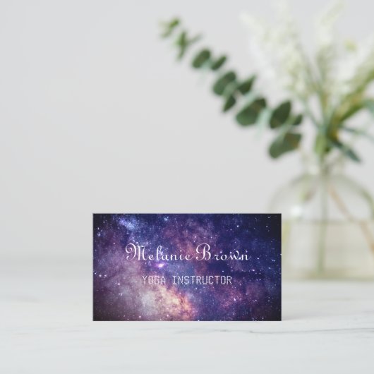 銀河系外側宇宙ヒップスターパターンスターズニューエイジ 名刺 (スタンド正面)